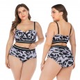 Plus size bikini underwire big cup ladies swimsuit swimsuit 6648