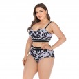 Plus size bikini underwire big cup ladies swimsuit swimsuit 6648