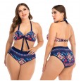 Plus size bikini sexy big cup ladies swimsuit swimwear 8822