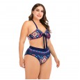 Plus size bikini sexy big cup ladies swimsuit swimwear 8822
