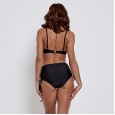 Sexy high-waist bikini swimsuit steel support gathered thin swimsuit 9503