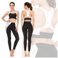 Fitness clothes running print suit yoga clothes tights barbie pants sports bra 047