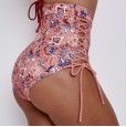 Sexy high-waist bikini swimsuit wearing a rope tie was thin swimsuit 9508