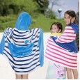 Bath towel style formaldehyde-free beach swimming can wear children's plus size hooded bath towel cloak 76cm