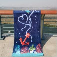 VB style beach towel active printing increase thickening swimming cotton beach towel