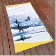 Pure cotton beach towel active printing cut velvet sports surfing swimming big bath towel