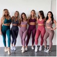 ! Hot-selling new seamless knitted buttocks yoga suit sports fitness suit vest suit female