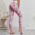 ! Spring and summer cartoon pattern yoga clothes Slim hip pants yoga suit sports fitness suit female