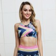 ! New yoga print yoga fitness vest trousers sports suit yoga suit suit female