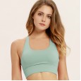 ! Nylon imitation cotton sports bra female fitness running underwear sexy beautiful back shockproof quick dry yoga bra