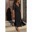 Hot sale autumn and winter fashion loose long sleeve big swing shirt long skirt women