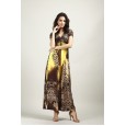Women's summer new beach skirt bohemian dress plus size ice silk dress hot sale