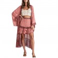 New women's spring dress beach skirt sun protection clothing female seaside holiday cardigan