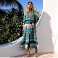 Bohemian fashion dress female summer vacation beach casual long skirt