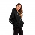 Spring and autumn new bat sleeve pocket plus velvet thick hooded hooded sweater women's jacket