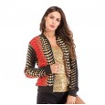 Women's Jacket Jacket Women's Gradient Long Sleeve Zipper Cardigan Jacket Baseball Uniform