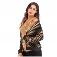 Women's Jacket Jacket Women's Gradient Long Sleeve Zipper Cardigan Jacket Baseball Uniform