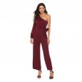 New product hot sale women's sexy exposed lace jumpsuit tide