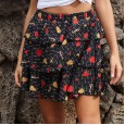 Hot short skirt high waist was thin new skirt female summer large size a-line skirt women