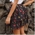Hot short skirt high waist was thin new skirt female summer large size a-line skirt women