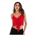 New sexy V-neck camisole female Xia Chiffon sleeveless top women wear