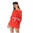 Women's autumn and winter sweaters loose solid color beaded sweater coat