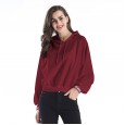 Women's Letter Print Hooded Sweater Women's Loose Pullover