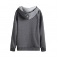 Jacket spring Batman printed long-sleeved cross-neck loose casual sweater women