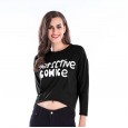 Fashionable Women's Round Neck Turtleneck Loose Short Short Sleeve T-shirt