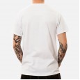 Men Monkey Printed Short Sleeve Crew Neck Cotton Cute T-Shirts - White S 