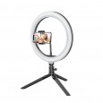 BlitzWolf® BW-SL3 10inch Dimmable LED Ring Light Tripod Stand USB Plug for TikTok Youtube Live Stream Makeup with Phone Clip - Black 