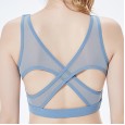 New sports bra gathered running fitness beautiful back underwear vest style yoga large size bra bra female