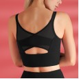 Mesh splicing sports bra beauty back fitness clothes shock-proof sports vest yoga clothes