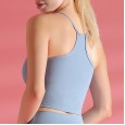 New yoga fitness vest female drawstring dual-purpose nylon sports sling beauty back sexy sports top