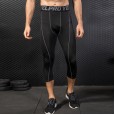 Men's PRO shorts fitness running training tights quick-drying perspiration breathable elastic 7-point pants 1051
