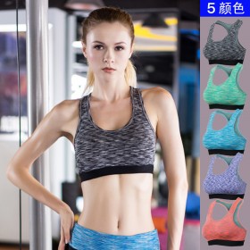 Ladies PRO sports bra medium strength fitness yoga tennis running camouflage bra elastic inner clothes 5008