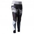 Women's PRO tight print trousers sports running yoga training quick-drying stretch fitness trousers 50