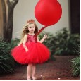Summer new girls' children's day children's day sequin gauze bow princess dress show dress
