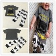 Children's Wear Summer Infant Set Boy Little Monster Short Sleeve Set