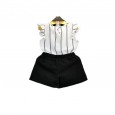 Girls New Summer Girls Sleeveless Striped Vest T-shirt Strap Shorts Girls Set