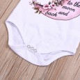 Summer baby girl short sleeve white top purple short skirt two-piece set