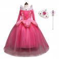 Children's wear girls dress cosplay princess frozen mesh gown