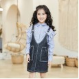 Girls' autumn skirt suit two-piece suit new children's spring and autumn style fashionable children's wear suit