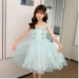 Girls' vests, summer dresses, new children's mesh princess skirts, middle-aged children's skirts