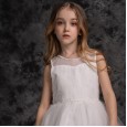 Children's princess dress, big children's performance, piano, flower girl, mesh gown, summer dress