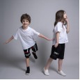 Boys and girls solid color T-shirt short-sleeved summer middle-aged boys and girls wear children's wild cotton T-shirt