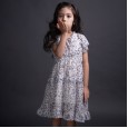 Girls' chiffon dresses, children's summer small floral dresses, big children's parent-child dresses, small fresh dresses