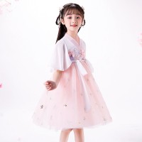 Girls big children's summer skirts new national style costume drama children's costumes