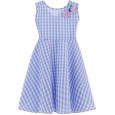 Children's summer new girl plaid vest skirt female baby princess dress