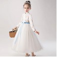 Girls pettiskirt performance clothing embroidery children's gauze skirt winter children's dress